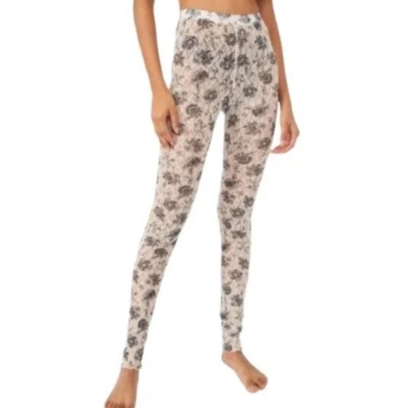 NWT Free People Intimately Layered In Lace Leggings In Chamoix Combo - Picture 3 of 10